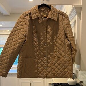 Michael Kors Quilted Tan Puffer Jacket